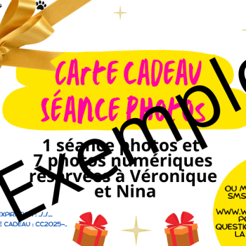 Carte cadeau Photographie de Wouf
