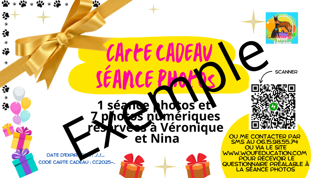 Carte cadeau Photographie de Wouf