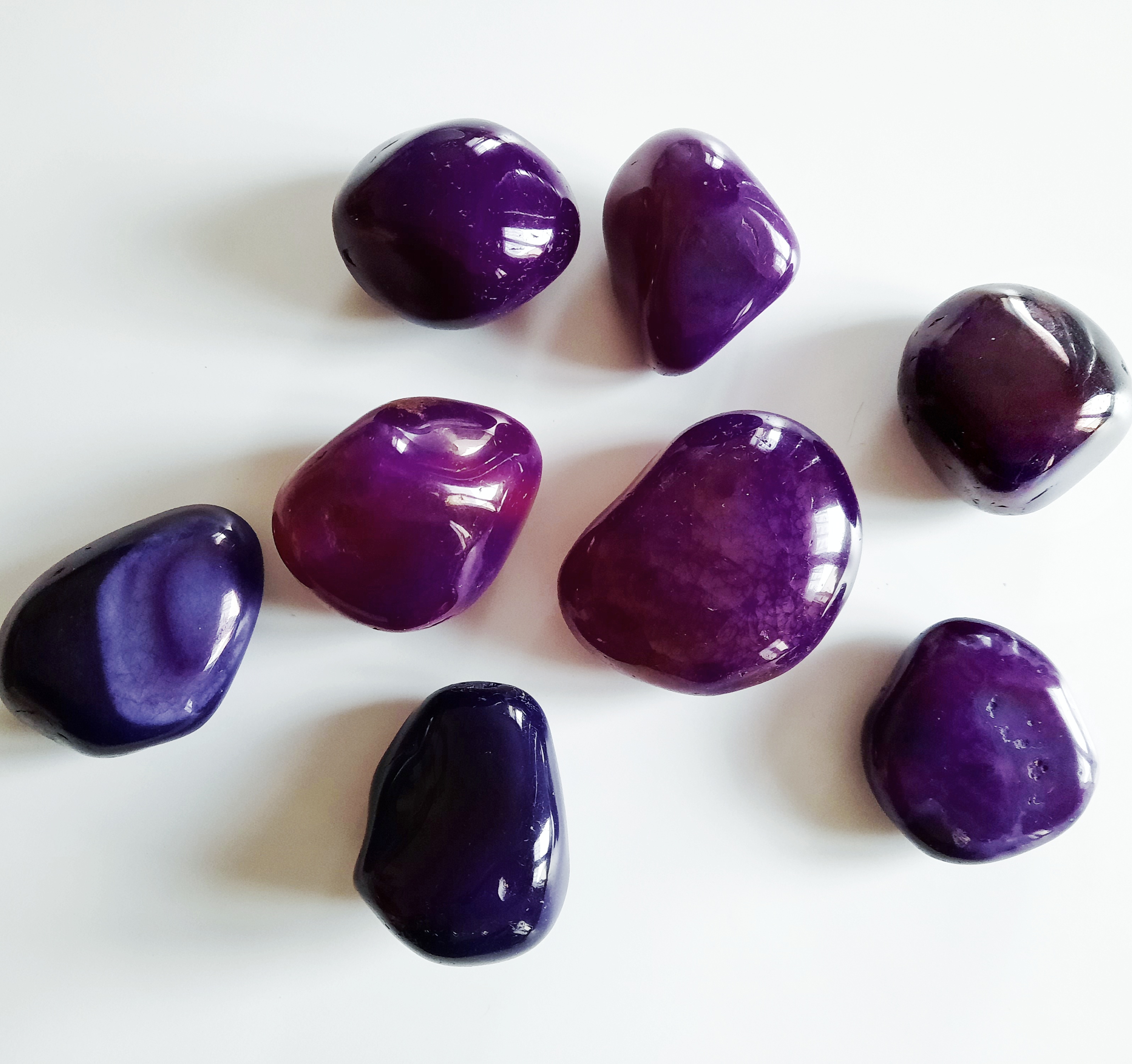 Agate violette - pierre roulée Instant MinéraW