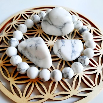 Howlite - Pierre Roulée Instant MinéraW