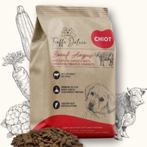 Croquettes chiot - Bœuf Angus - SUR COMMANDE - Truffe Délice - 100gr, 2kg, 6kg