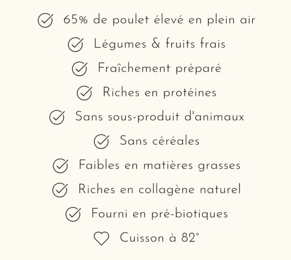Croquettes chien adulte - Poulet élevé en plein air - SUR COMMANDE - Truffe Délice - 100gr 2kg, 6kg