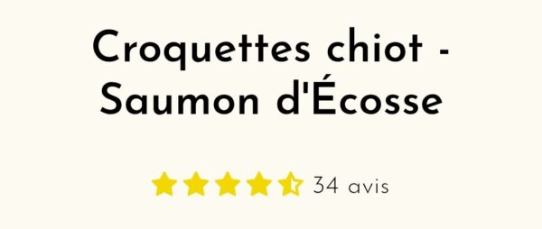 Croquettes chiot - Saumon d'Écosse - SUR COMMANDE - Truffe Délice - 100gr, 2kg, 6kg